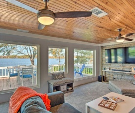 Cedar Creek Lakefront Home with Dock and Fire Pit