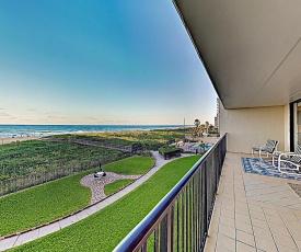 New Listing! Beachfront Bliss with Pools & Sauna condo